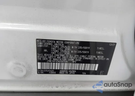 2022 Toyota Rav4 Xle Premium from USA, damaged, VIN JTMC1RFV2ND087546